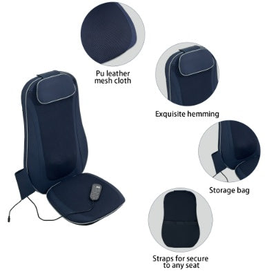 Back Massager With Kneading And Heating-Dark Blue relaxer