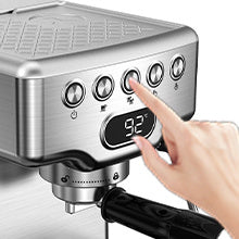Espresso Machine, 20 Bar Espresso Machine With Milk Frother For Latte, Cappuccino, Macchiato, For Home Espresso Maker, 1.8L Water Tank, Stainless Steel