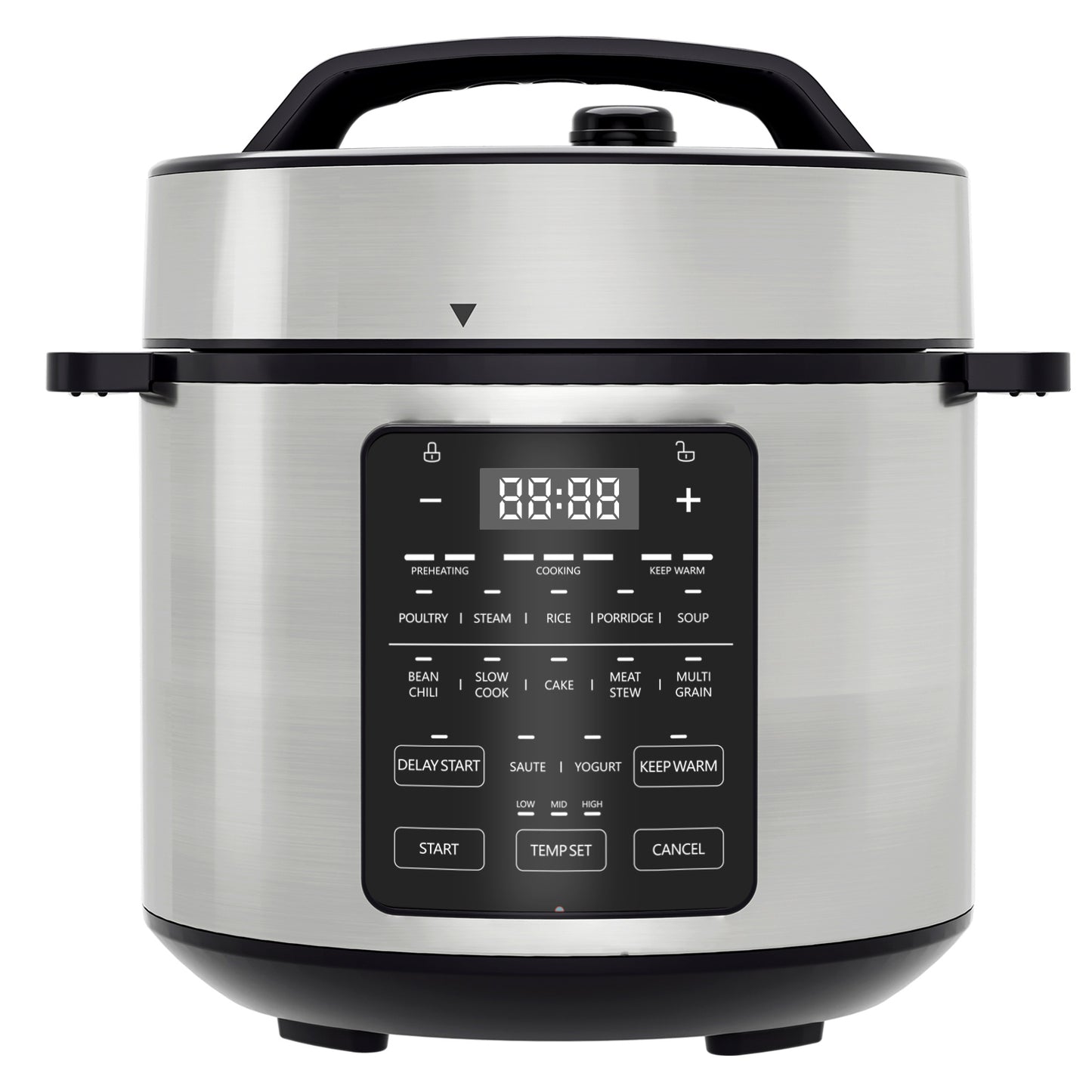 9 In 1 Electric Pressure Cooker, Warmer & Sterilizer, Safe Canner Saute, Slow Cooker, Rice Cooker, Rice Steamer Multi-Functional Smart Pot