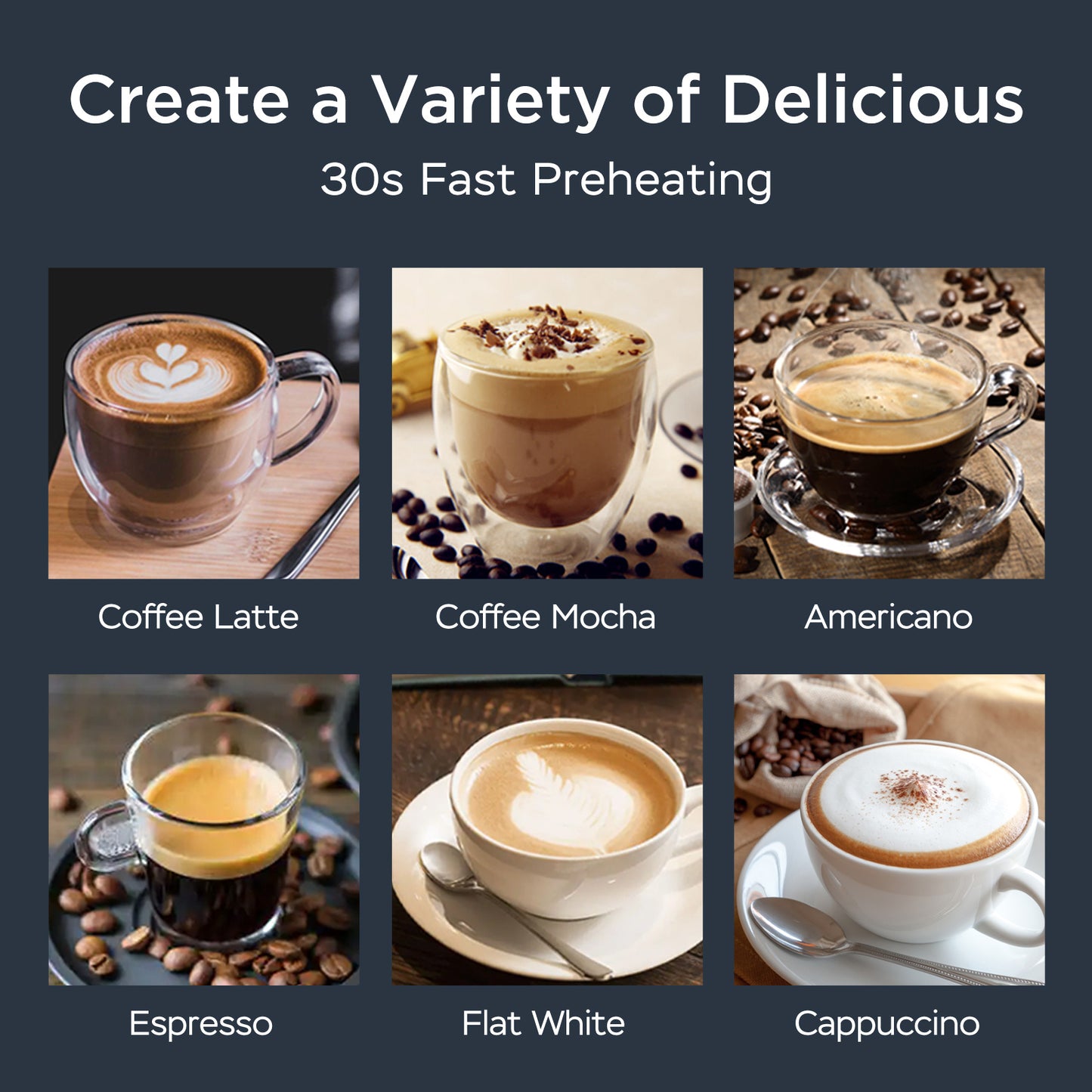 Espresso Machine, 20 Bar Espresso Machine With Milk Frother For Latte, Cappuccino, Macchiato, For Home Espresso Maker, 1.8L Water Tank, Stainless Steel