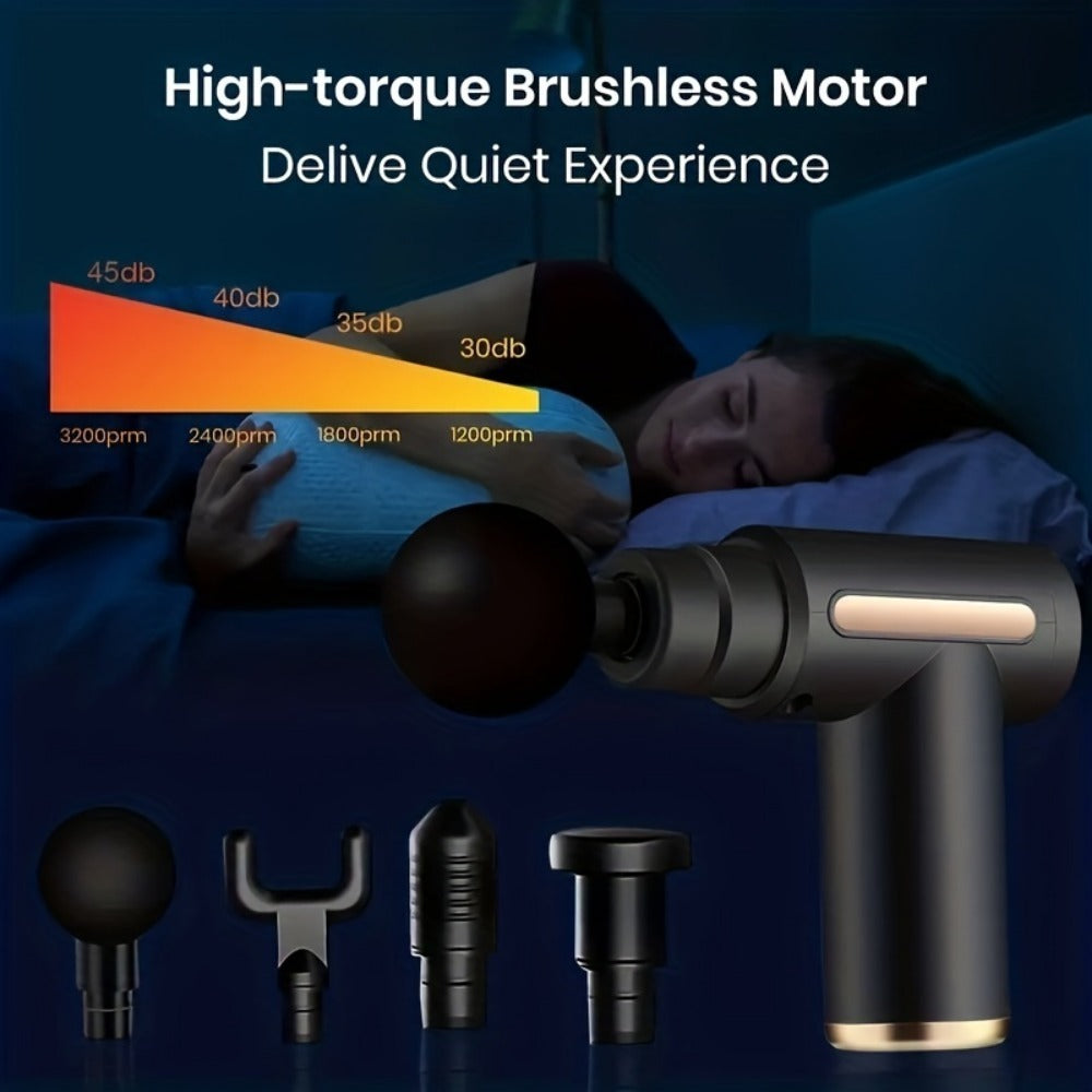 Portable Muscle Relaxer USB Rechargeable Small Massager Mini Gun
