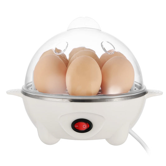 Electric Egg Cooker 7-Capacity Hard-Boiled Egg Maker With Auto-Off Steamer Cooker Hard Boiled Steamed Vegetables Seafood Dumplings