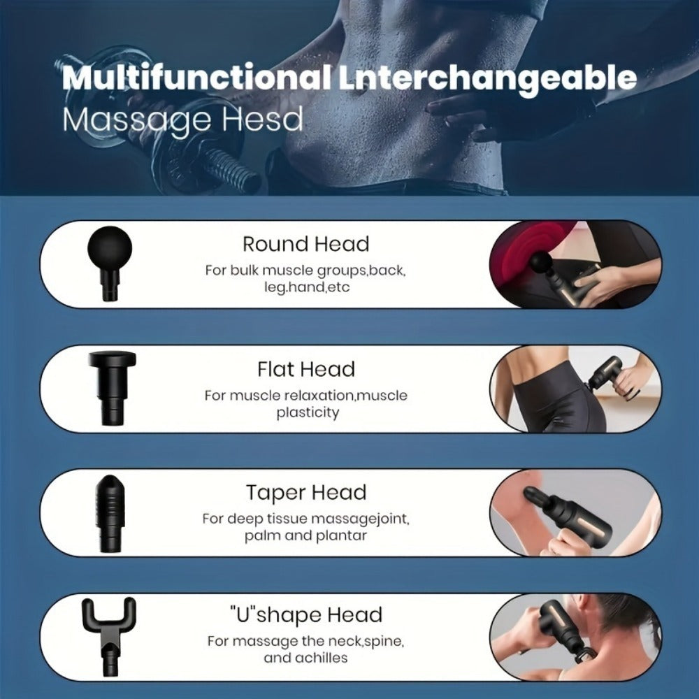 Portable Muscle Relaxer USB Rechargeable Small Massager Mini Gun