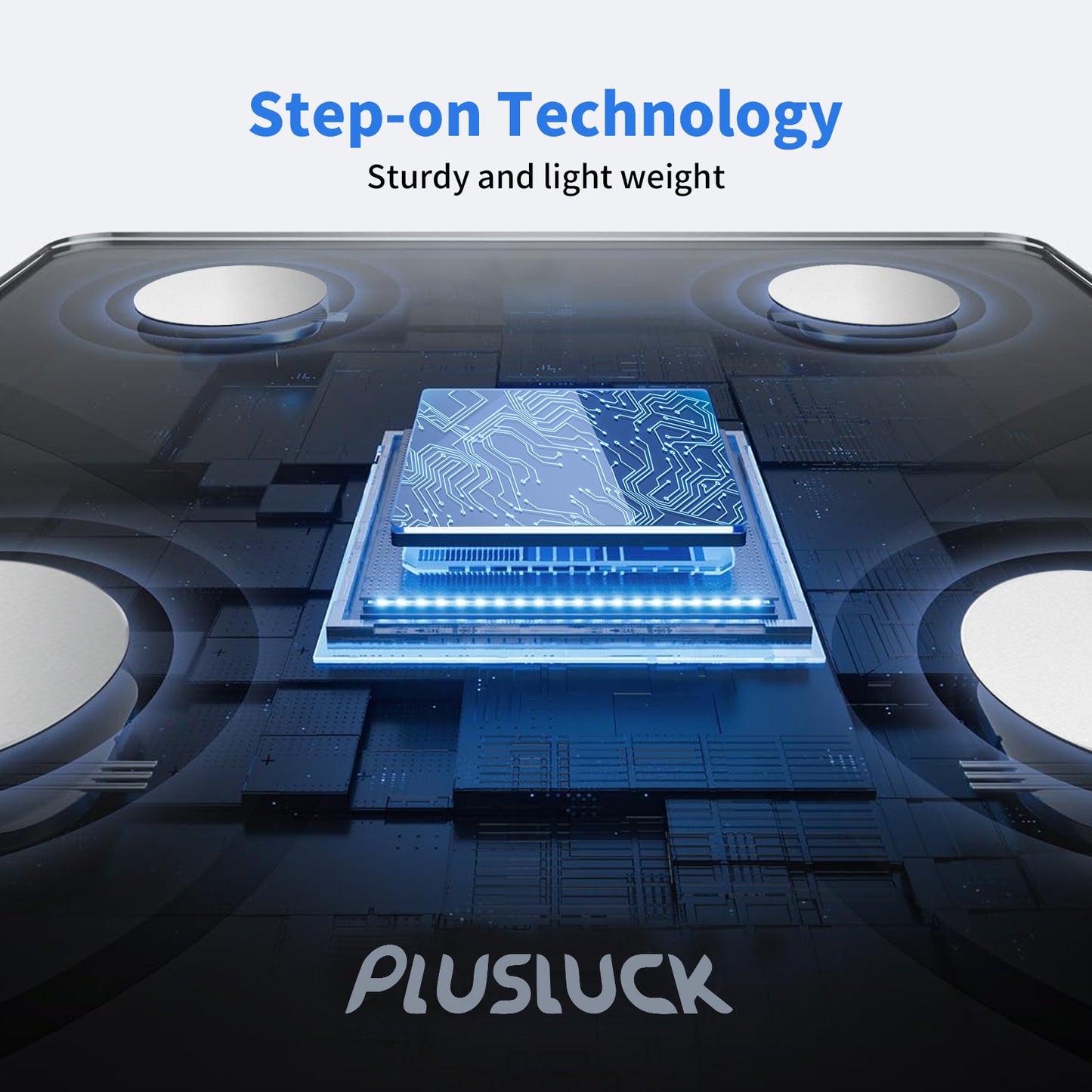 Digital Smart Scale, BMI Weighing Body Fat Scale, Body Composition Monitor Health Analyzer -with Smartphone App