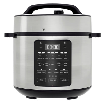 9 In 1 Electric Pressure Cooker, Warmer & Sterilizer, Safe Canner Saute, Slow Cooker, Rice Cooker, Rice Steamer Multi-Functional Smart Pot
