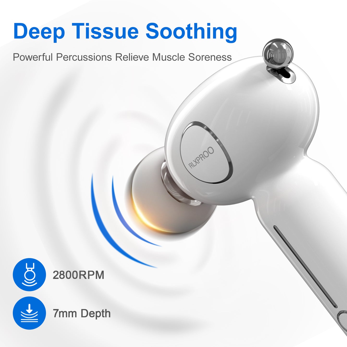 Mini Massage Gun - Deep Tissue Percussion Massager With Heating Function, 5 Speed Levels, Portable Muscle Relaxation For Athletes & Recovery, USB Rechargeable